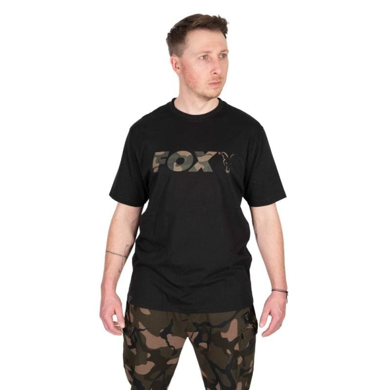Fox Black Camo Logo T-Shirt Small