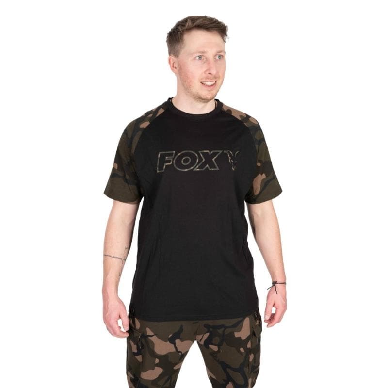 Fox Black Camo Outline T-Shirt Small