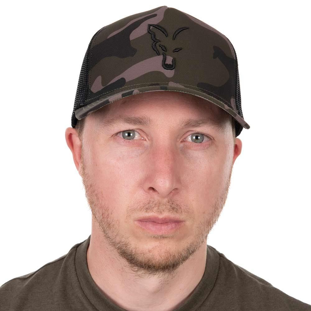 Fox Black Camo Trucker