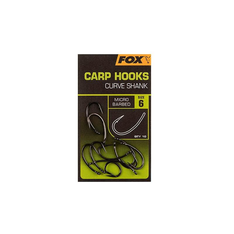 Fox Carp Hooks Curve Shank Size 6