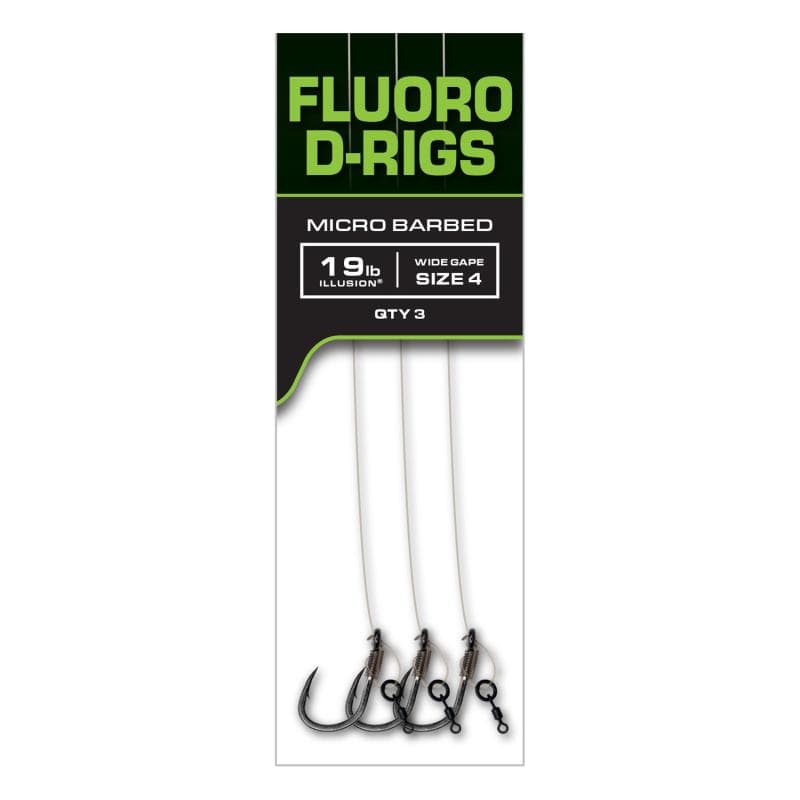 Fox Carp Ready Rig Fluoro D-Rigs Size 4