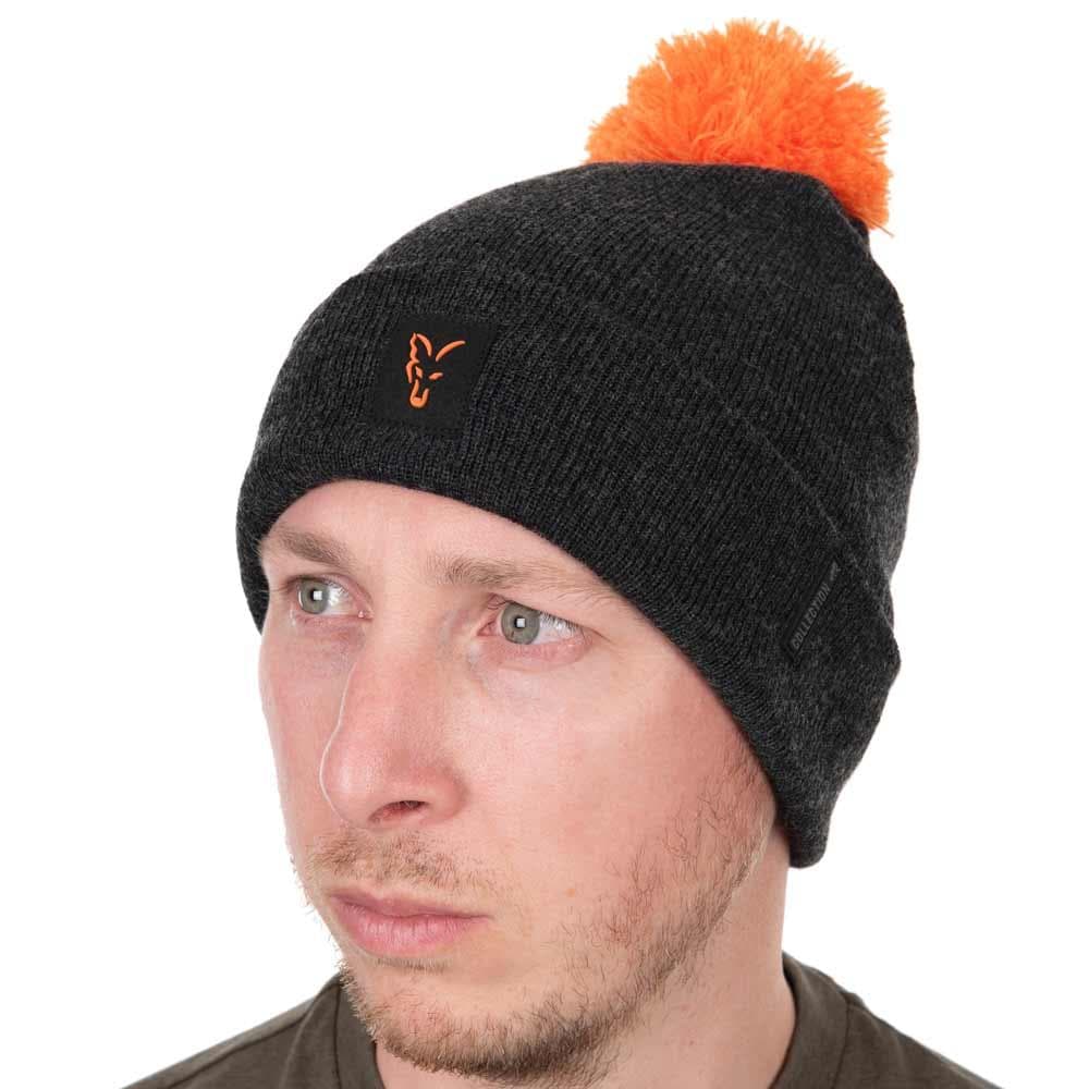 Fox Collection Bobble Hat Black/Orange - foto 2