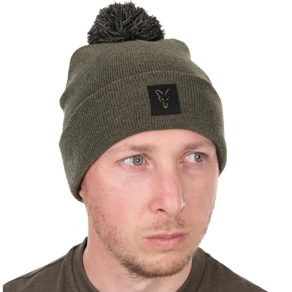 Fox Collection Bobble Hat Green/Black