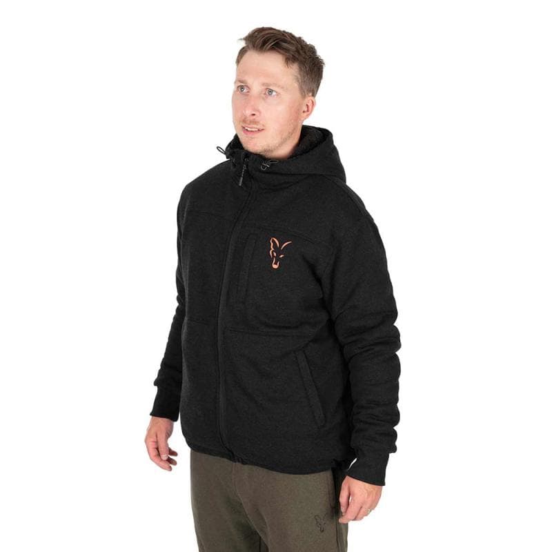 Fox Collection Sherpa Jacket Black/Orange Large - foto 2