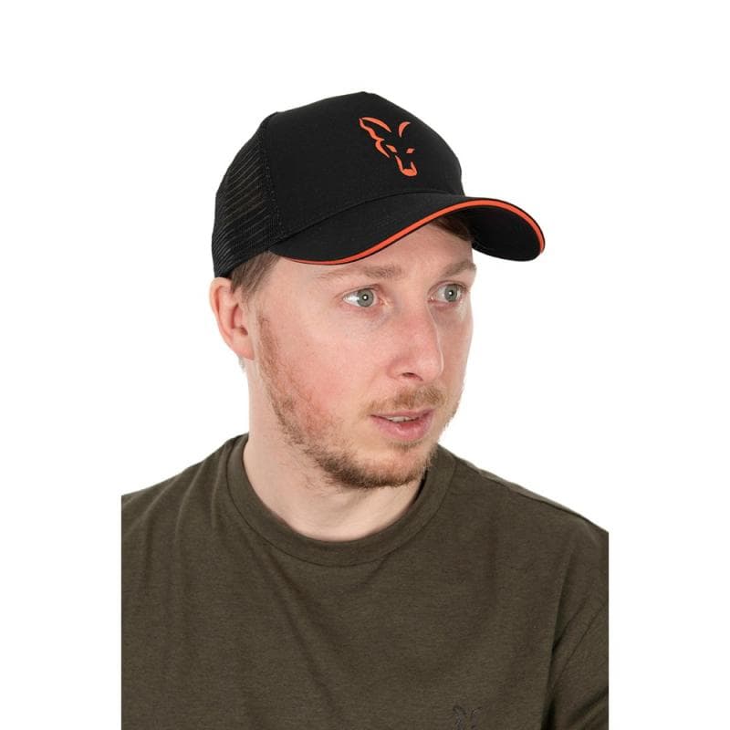Fox Collection Trucker Cap Black & Orange - foto 2