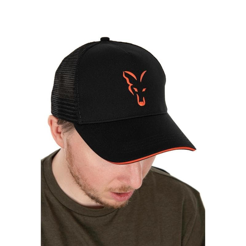 Fox Collection Trucker Cap Black & Orange - foto 3