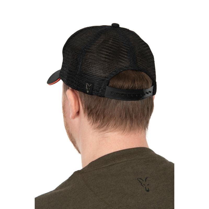 Fox Collection Trucker Cap Black & Orange - foto 5