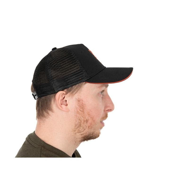 Fox Collection Trucker Cap Black & Orange - foto 6