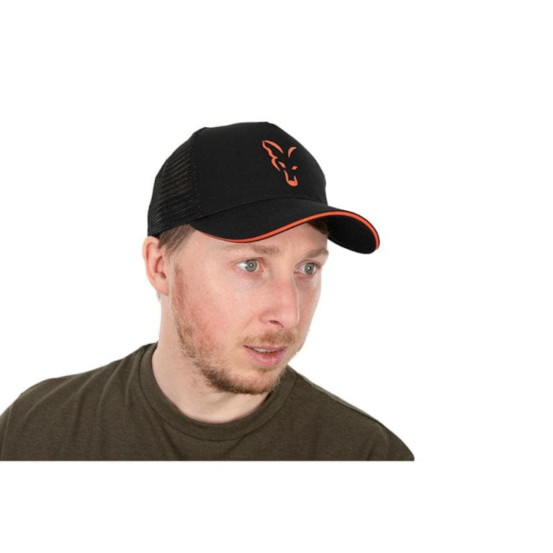Fox Collection Trucker Cap Black & Orange