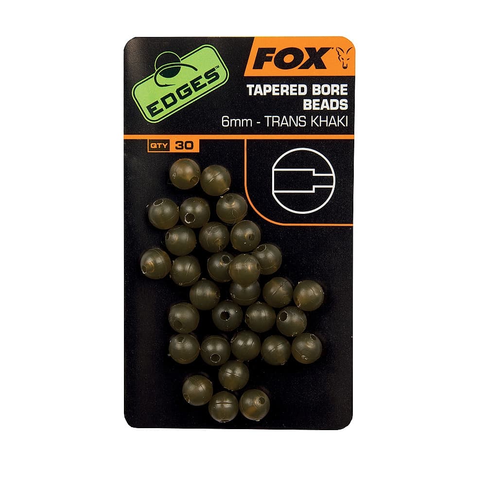 Fox Edges 6mm Tapered Bore Beads