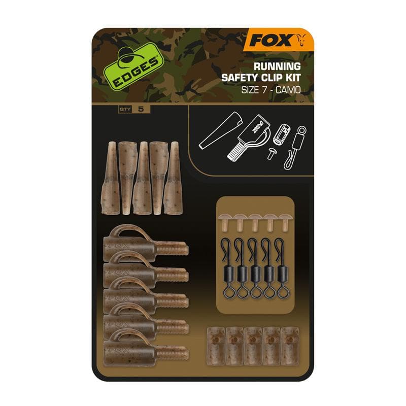 Fox Edges Camo Running Safety Clip Kit Size 7