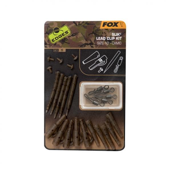 Fox Edges Camo Slik Lead Clip Kit Size10