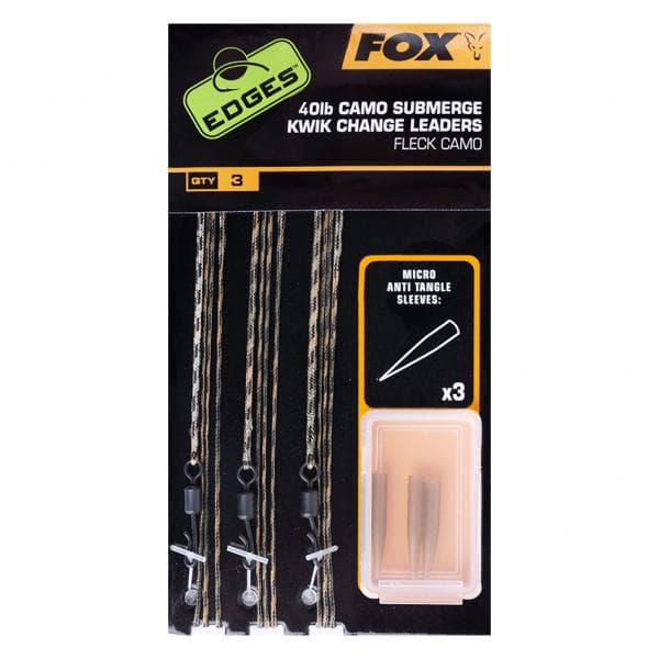 Fox Edges Camo Submerge Kwik Change Leaders 40lb