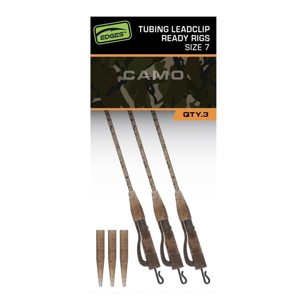 Fox Edges Camo Tubing Leadclip Ready Leaders