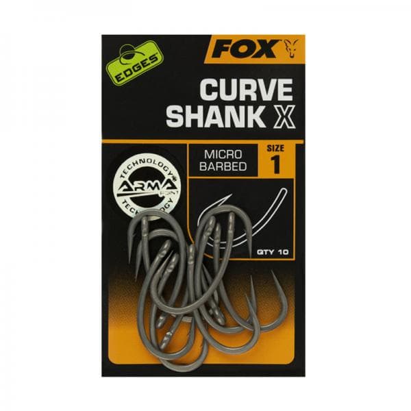 Fox Edges Curve Shank X Hooks Size 1