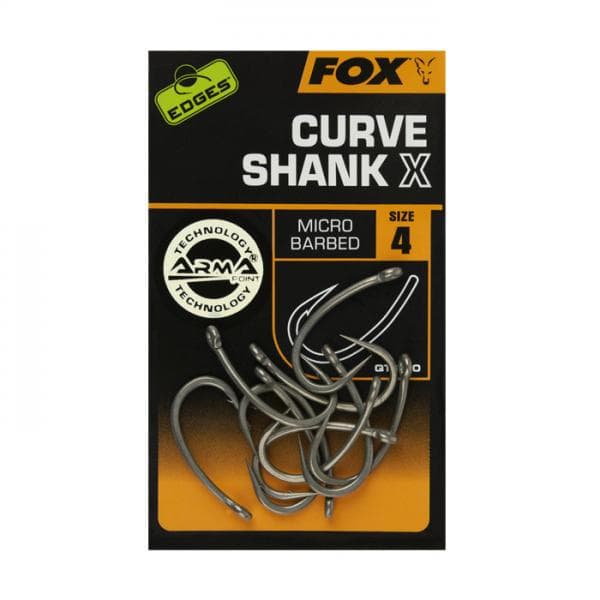 Fox Edges Curve Shank X Hooks Size 4