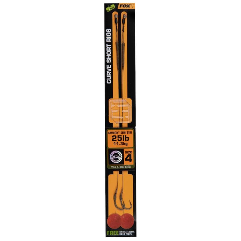 Fox Edges Curve Short Camotex Semi Stiff Rig Size 4