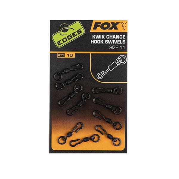 Fox Edges Kwik Change Hook Swivels Size 11