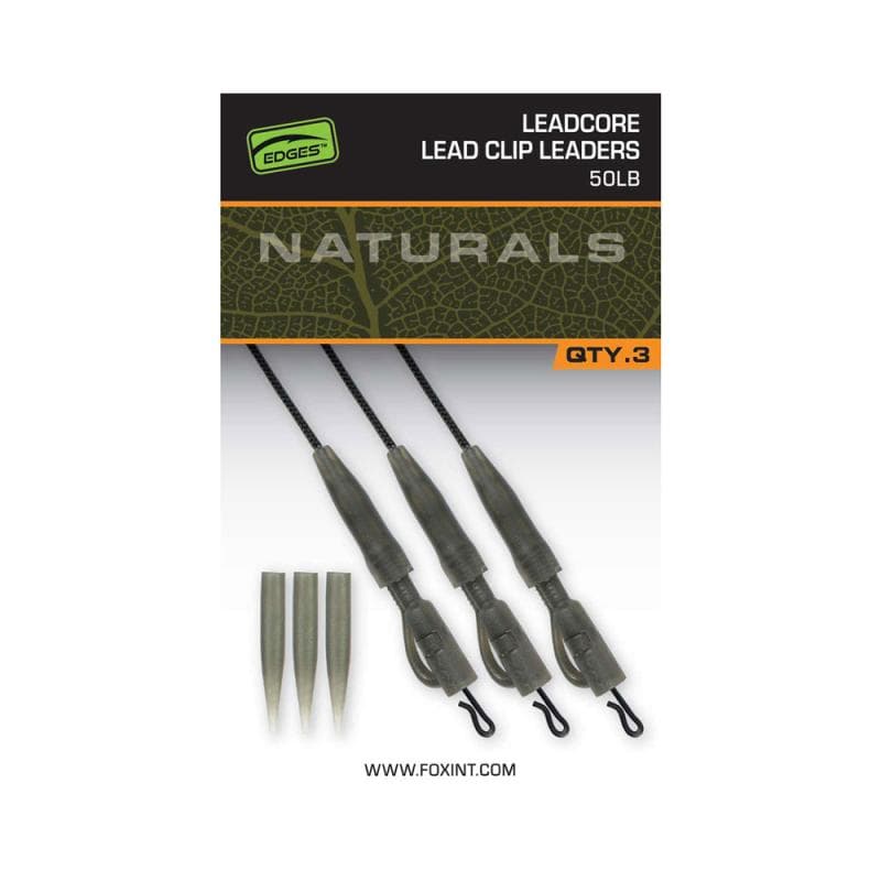Fox Edges Naturals Leadcore Power Grip Lead Clip Leaders