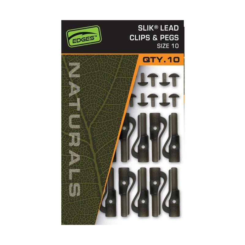 Fox Edges Naturals Size 10 Slik Lead Clip & Pegs