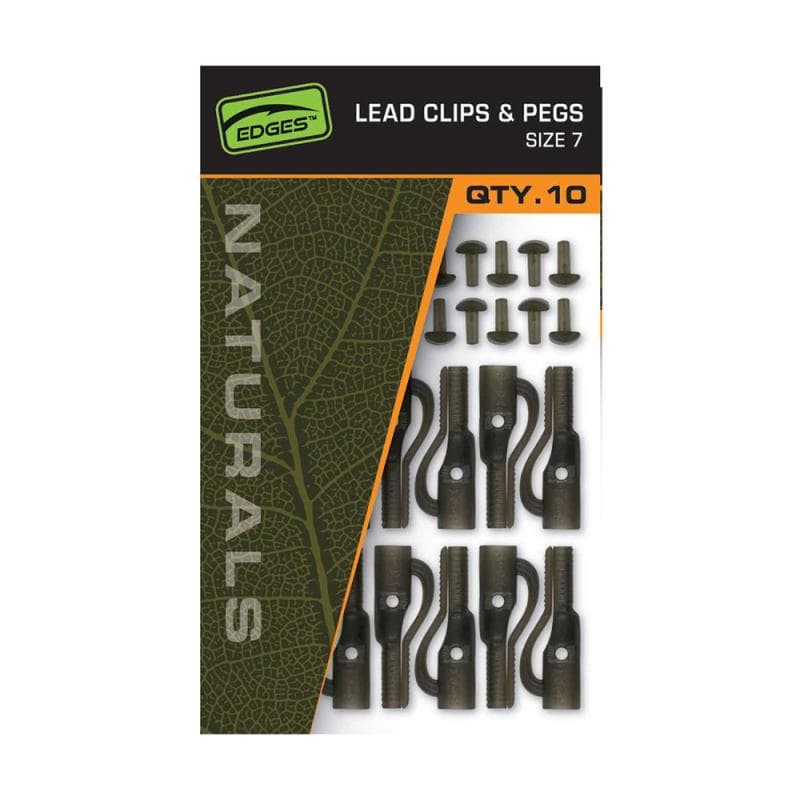 Fox Edges Naturals Size 7 Lead Clips & pegs