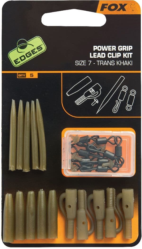 Fox Edges Power Grip Lead Clip Kit Size 7