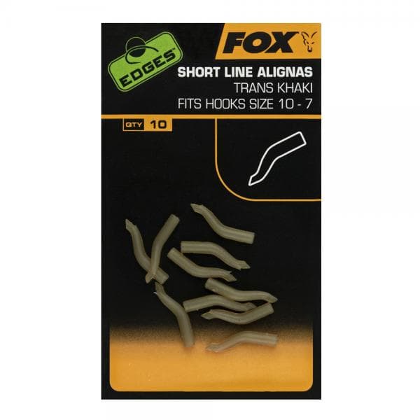 Fox Edges Short Line Alignas Trans Khaki Hook Size 10-7