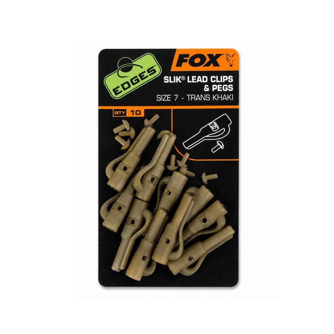 Fox Edges Slik Lead Clips & Pegs Size 7