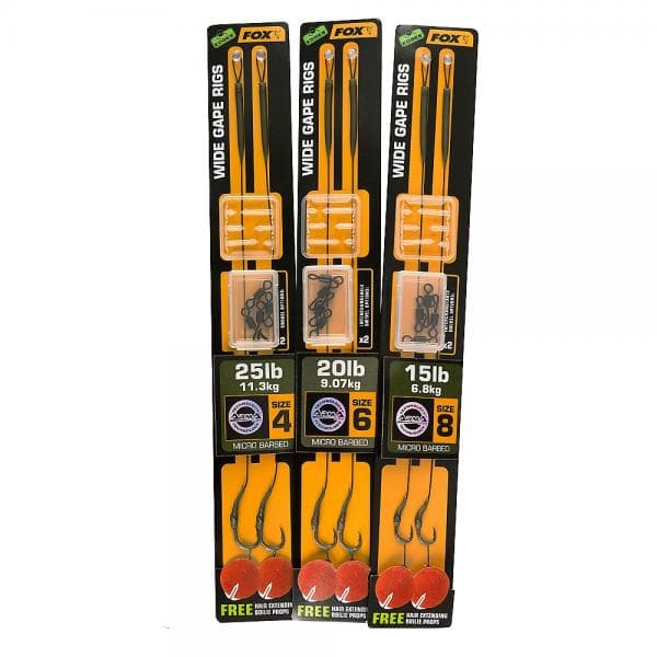 Fox EDGES™ Wide Gape Ready Rigs Green Size 4/25lb