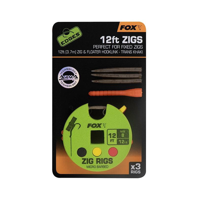 Fox Edges Zig Ready Rig Size 8 12ft 3.6m