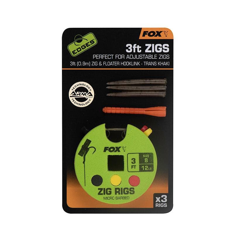 Fox Edges Zig Ready Rig Size 8 3ft 0,9m