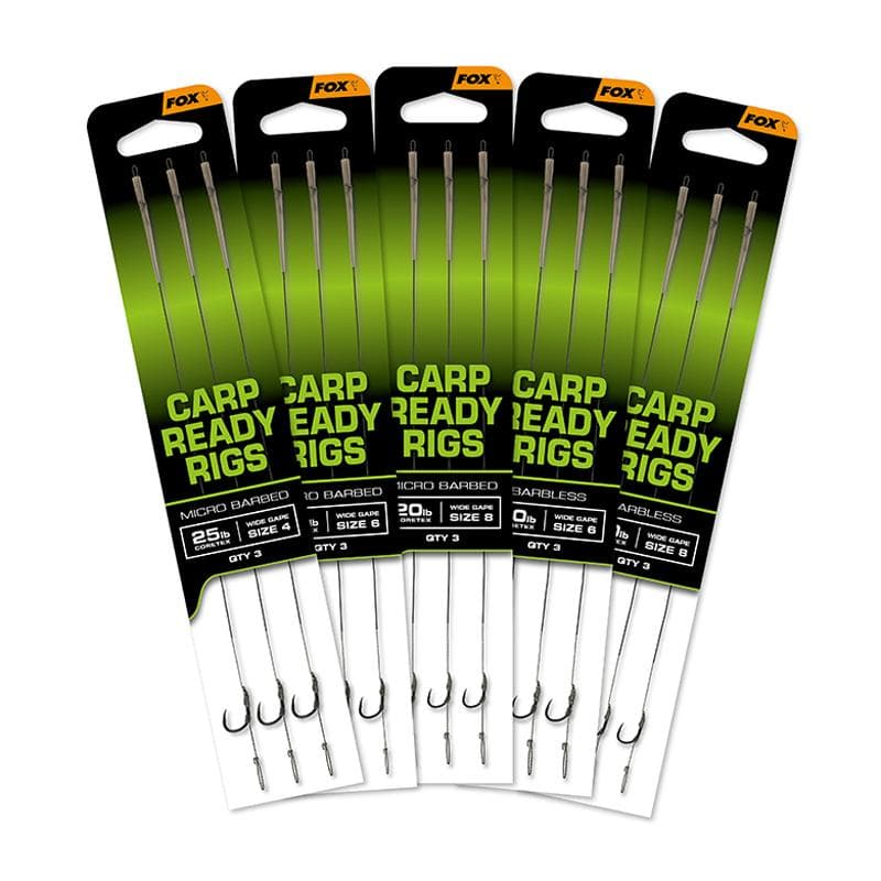 Fox Eos Carp Ready Rigs Barbed Size 8