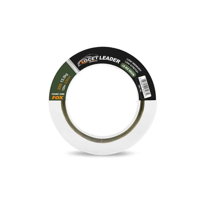 Fox Exocet Pro Low-Vis Green Leader 35lb 0.50mm 100m