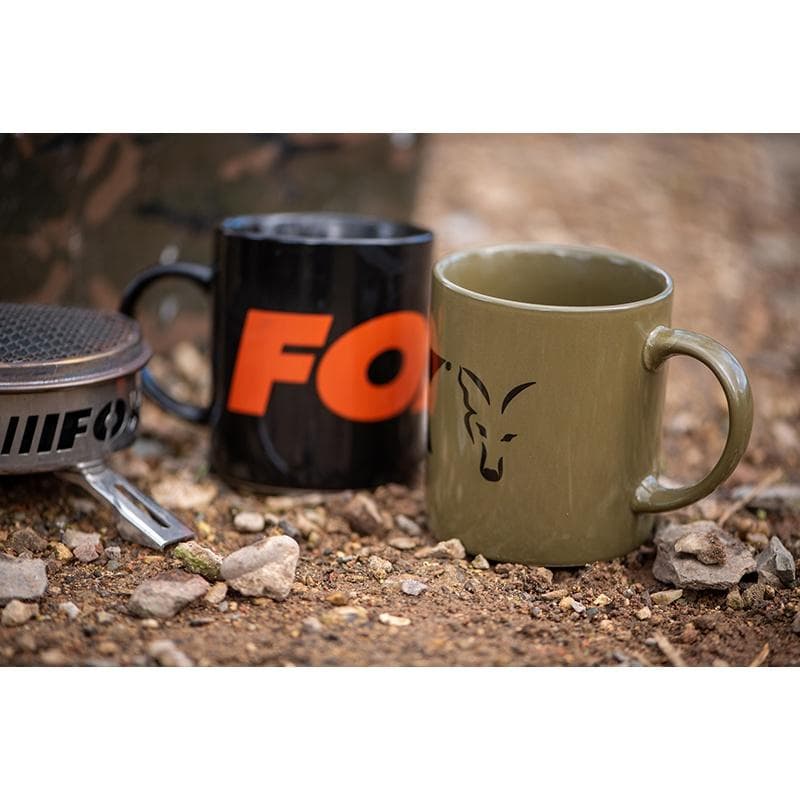 Fox Green and Black Logo Ceramic Mugs - foto 3