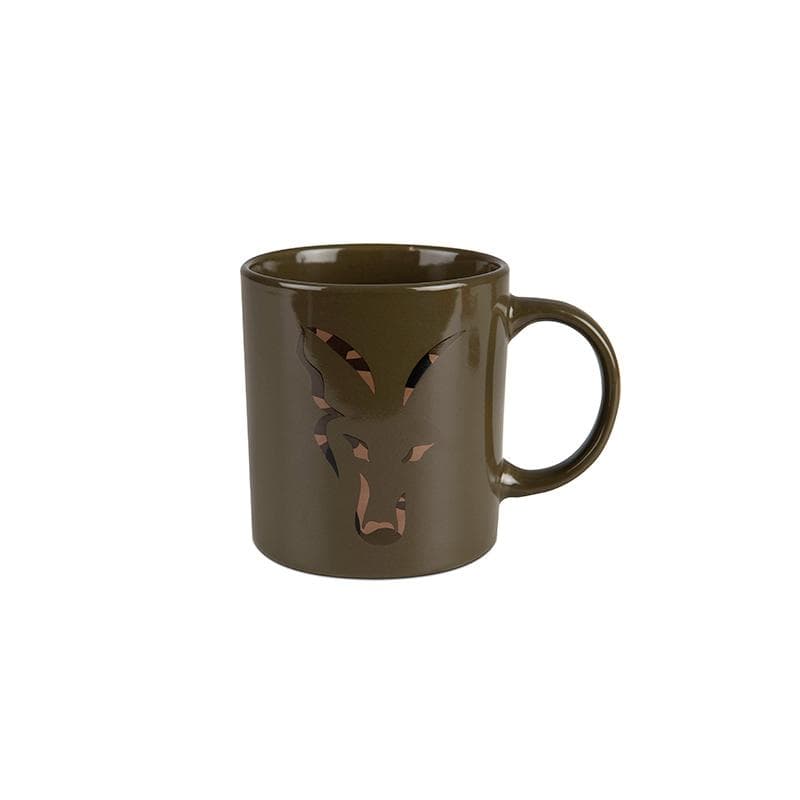 Fox Green And Camo Head Ceramic Mug