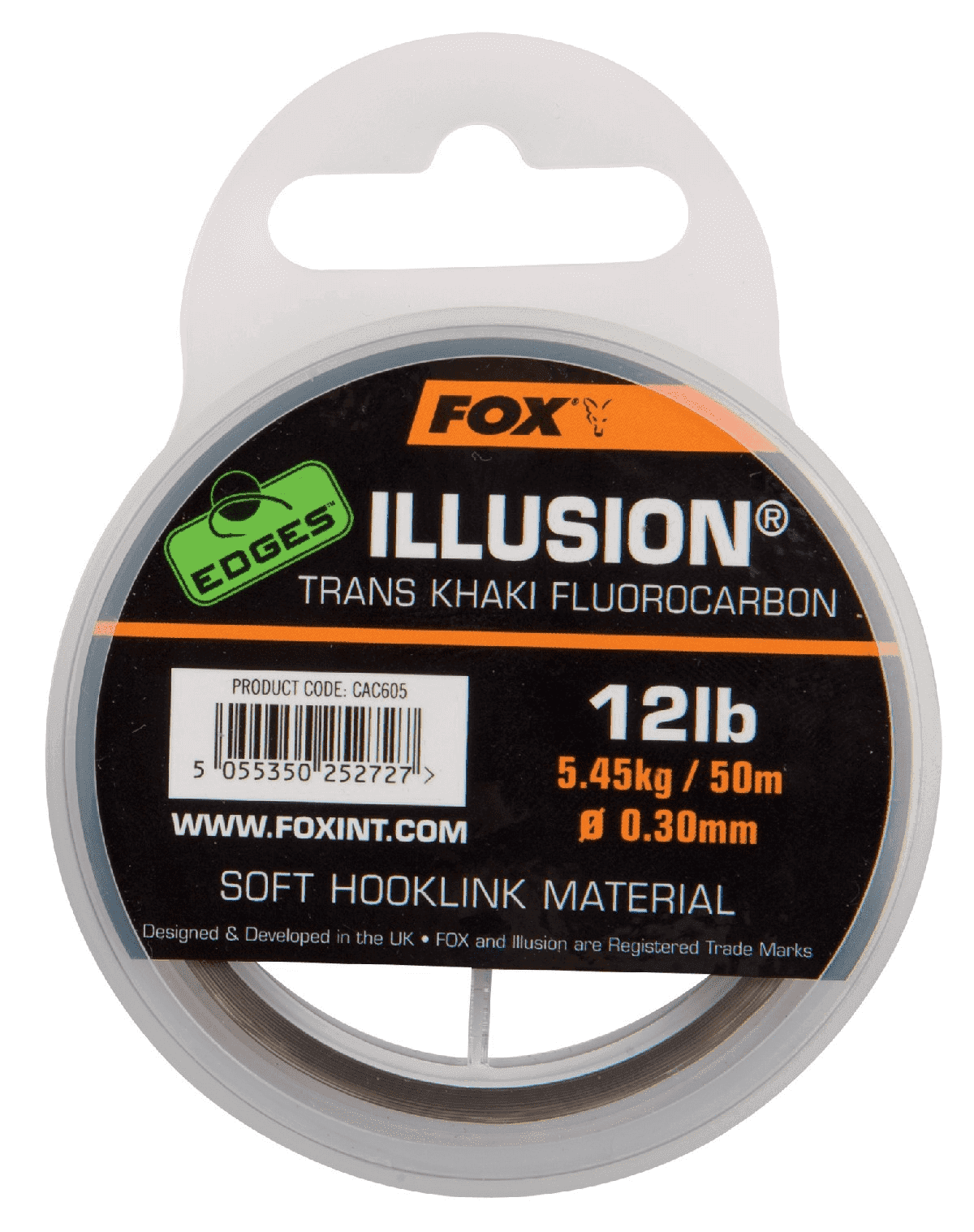 Fox Illusion Soft Hooklink Trans Khaki 50m