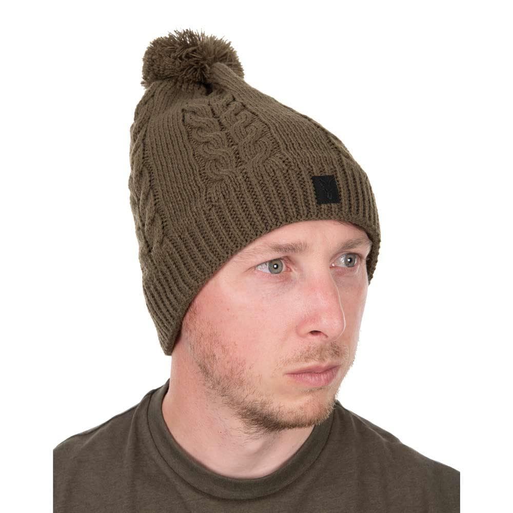 Fox Khaki Knitted Bobble