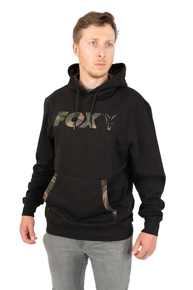 Fox Lightweight Pullover Hoody Black/Camo Print
