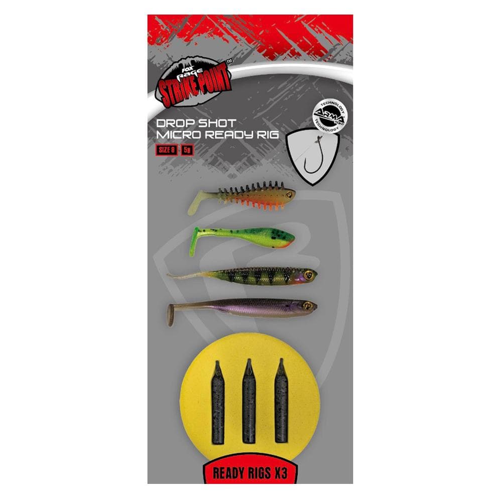 Fox Rage Dropshot Micro Ready Rigs Size 8 - 5g