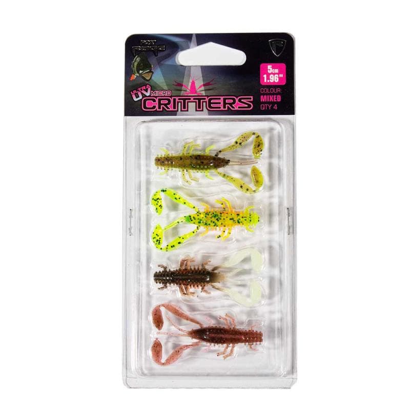 Fox Rage Micro Critters UV Mixed Colour Pack 5cm