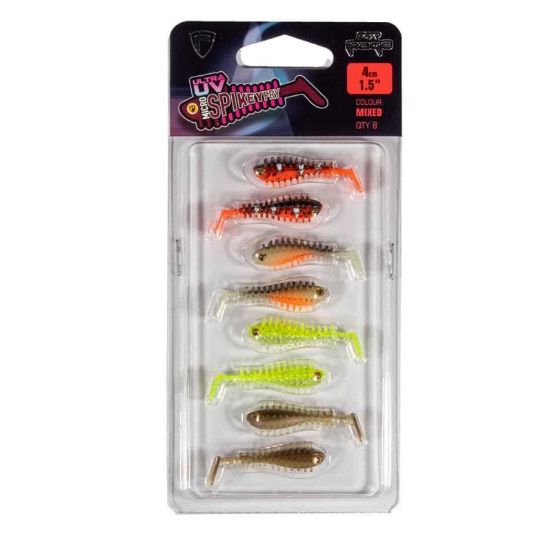 Fox Rage Micro Spikey UV Mixed Colour Pack 4cm