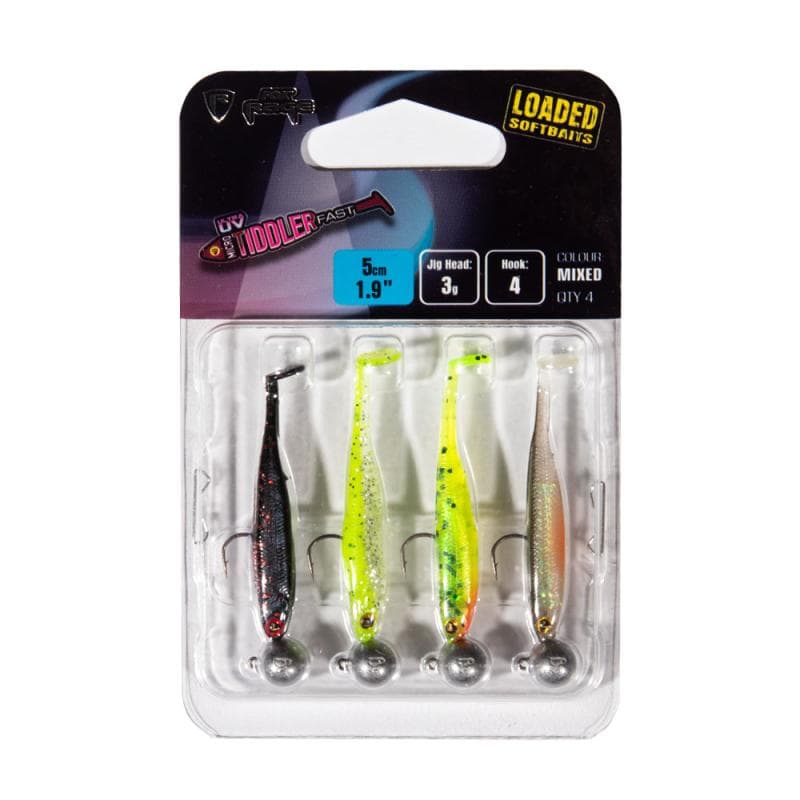 Fox Rage Micro Tiddler Fast Loaded UV Mixed Colour Pack 5cm