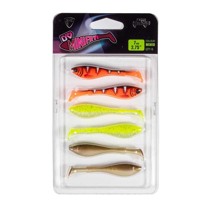 Fox Rage Mini Fry UV Mixed Colour Pack 7cm