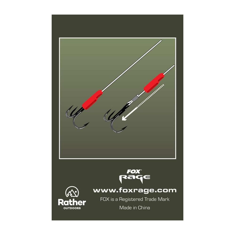 Fox Rage Predator Red Treble Hook Sleeves Medium - foto 2