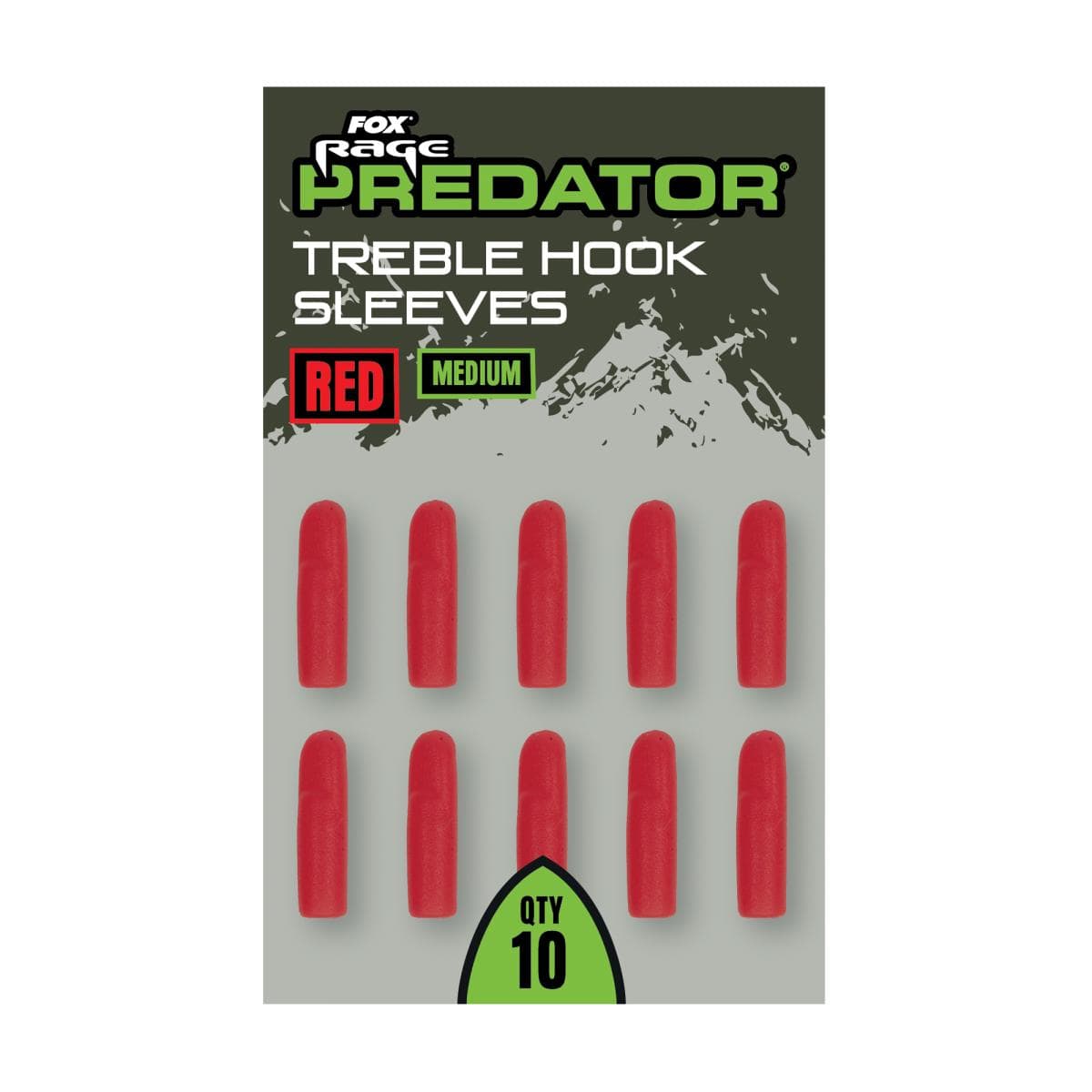 Fox Rage Predator Treble Hook Sleeves Medium Red