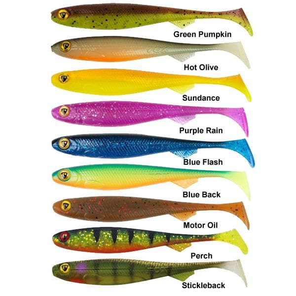 Fox Rage Slick Shad Ultra UV Shads 13cm Blue Back - foto 2