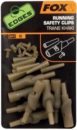 FOX Running Safety Clips - Trans Khaki