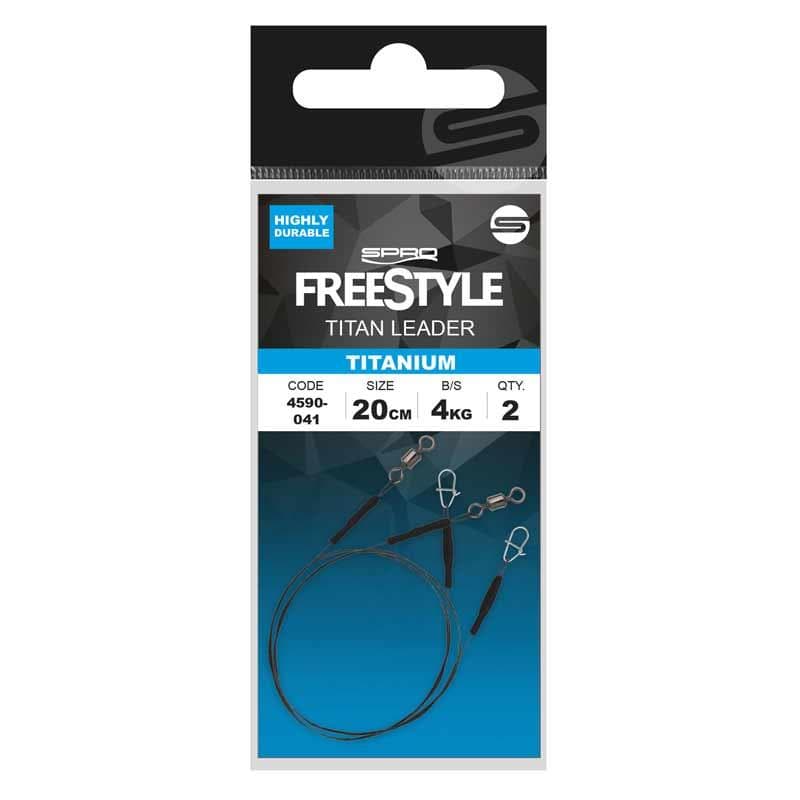 Freestyle Titanium Leaders 0.24mm - 4kg - 30cm