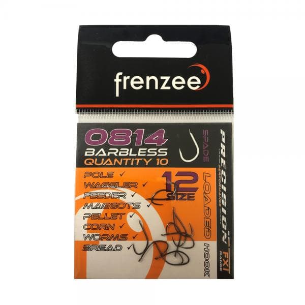 Frenzee 0814 Barbless Spade Hooks Size 16