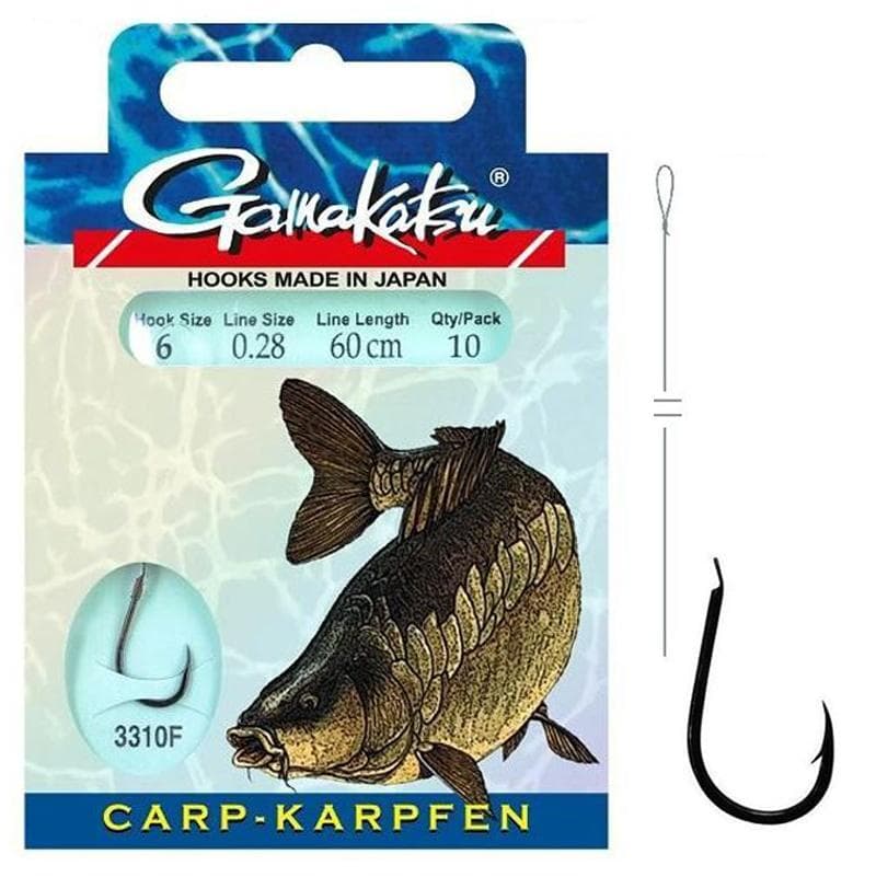 Gamakatsu 3310F Carp 60cm Size 6-0.28mm